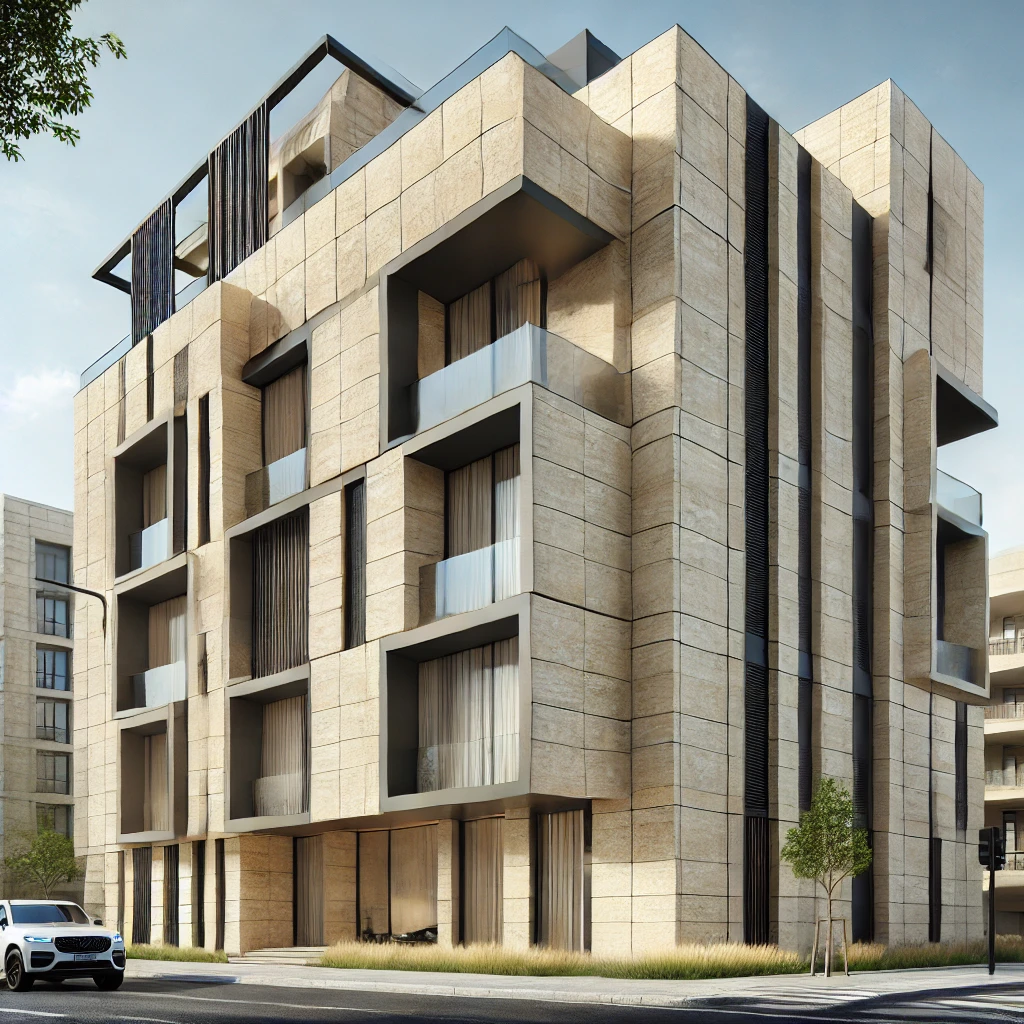 beige travertine decour