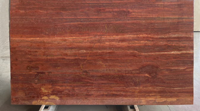 iran red travertine stone